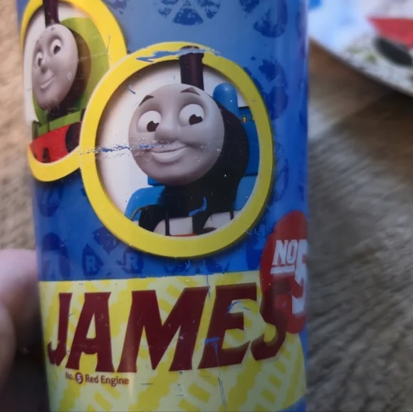 Zak! Designs Thomas the Train & Friends Kids Plate & Cup Set Dinnerware - Picture 5 of 6